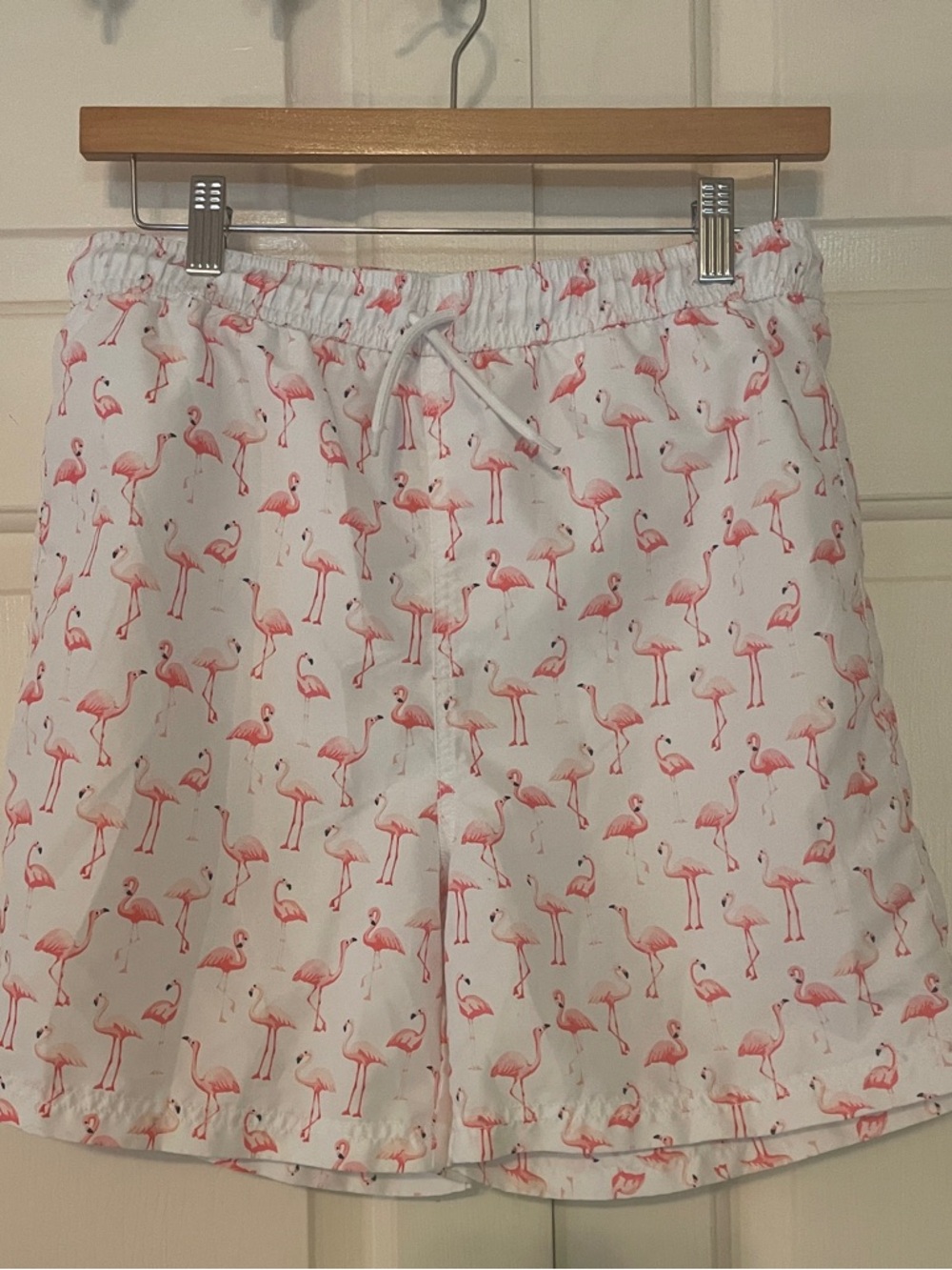Janie and Jack Boys Swim Shorts Size 18 | Tropical Flamingo Print, Resort